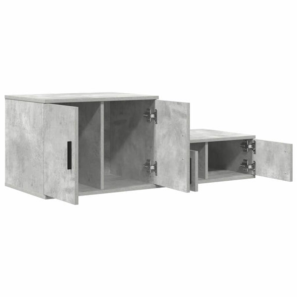 Säilytyskaappi Betoninharmaa 103 x 41 x 40 cm Tekninen puu