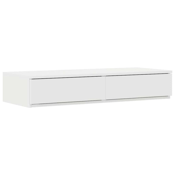Sängynaluslaatikot Valkoinen 90 x 36,5 x 16,5 cm Tekninen puu