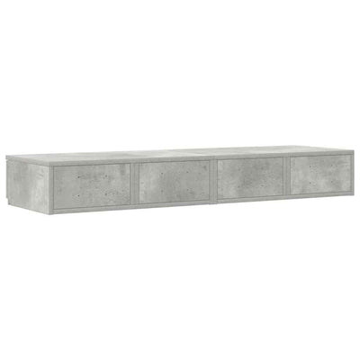 Betoninharmaa sängynaluslaatikot Rovelut 120x36.5x16.5cm
