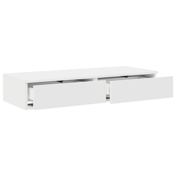 Sängynaluslaatikot Valkoinen 75 x 36,5 x 16,5 cm Tekninen puu