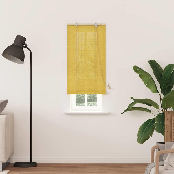 Rullaverho Keltainen 60 x 220 cm Bambu