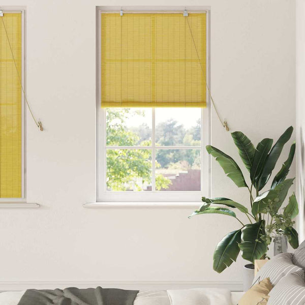 Rullaverho Keltainen 80 x 160 cm Bambu