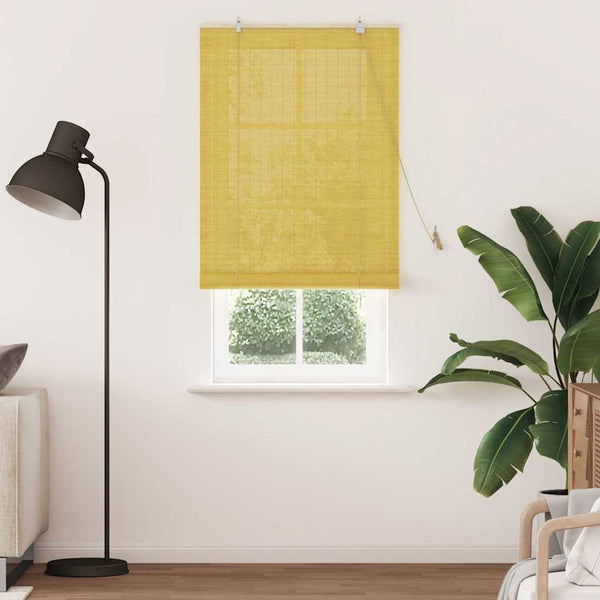 Rullaverho Keltainen 80 x 220 cm Bambu