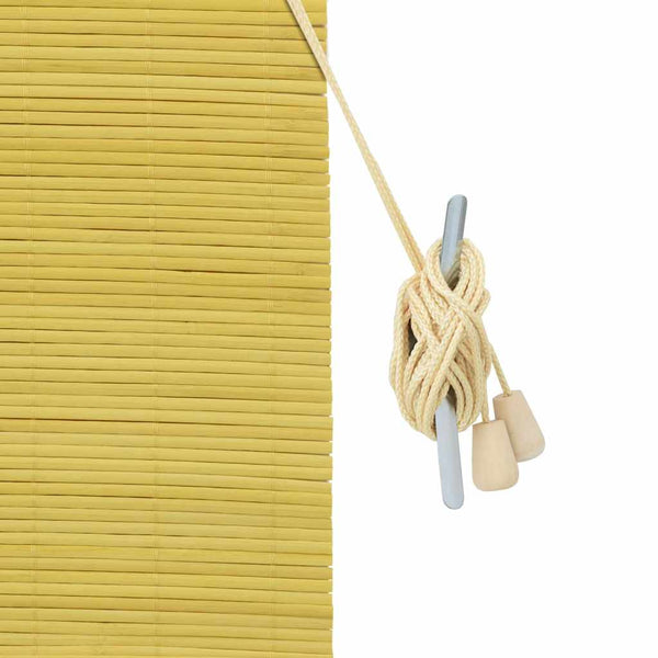Rullaverho Keltainen 90 x 220 cm Bambu