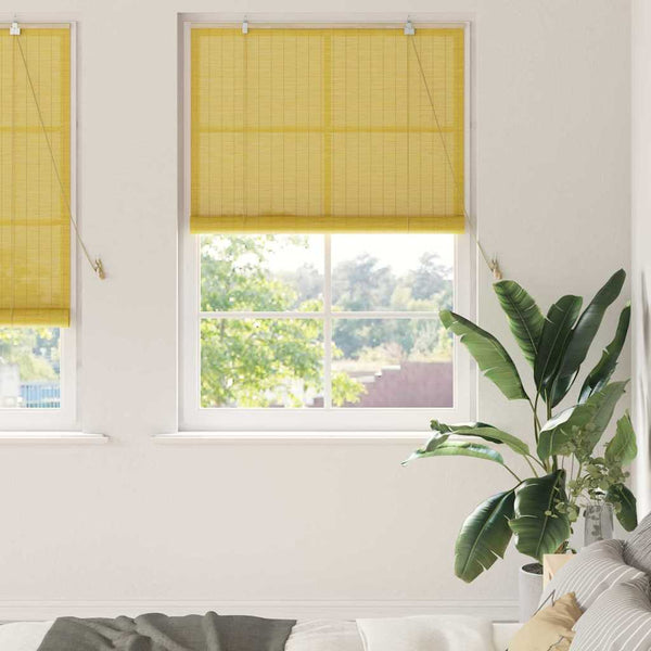 Rullaverho Keltainen 100 x 220 cm Bambu