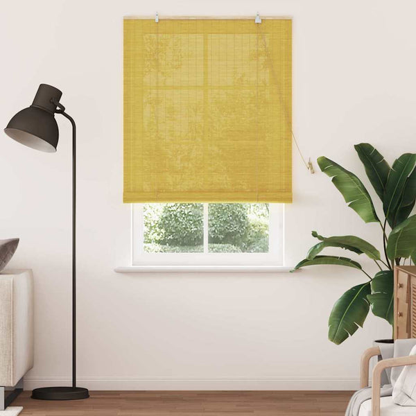 Rullaverho Keltainen 100 x 220 cm Bambu