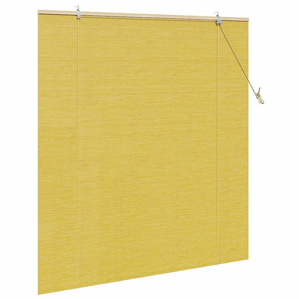 Rullaverho Keltainen 140 x 160 cm Bambu
