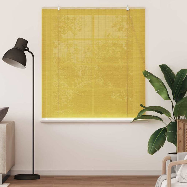 Rullaverho Keltainen 150 x 160 cm Bambu
