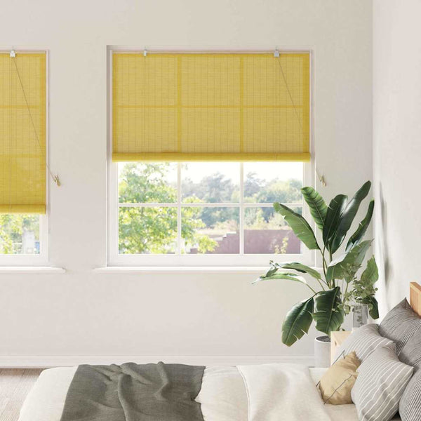 Rullaverho Keltainen 150 x 220 cm Bambu