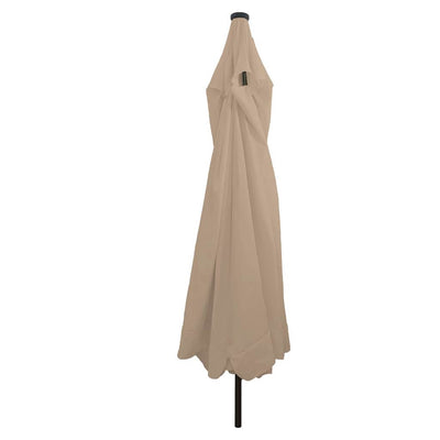 Puutarhavarjo LED -nauhavalot Taupe ja Musta 395 x 395 x 245 cm