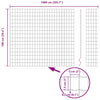 Euroaita 1 x 10 m PVC-pintainen rauta Vihreä