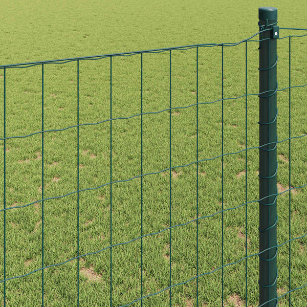 Euroaita 1 x 10 m PVC-pintainen rauta Vihreä