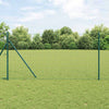 Euroaita 1,2 x 10 m PVC-pintainen rauta Vihreä