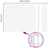 Euroaita 1,6 x 10 m PVC-pintainen rauta Vihreä