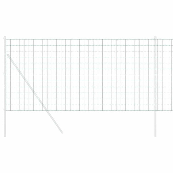 Euroaita 1,4 x 10 m PVC-pintainen rauta Vihreä