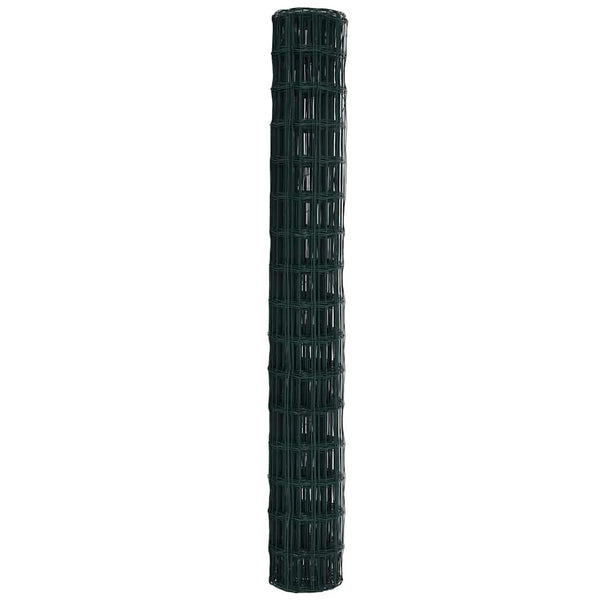 Euroaita 1,5 x 10 m PVC-pintainen rauta Vihreä