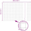 Euroaita 1,4 x 10 m PVC-pintainen rauta Vihreä