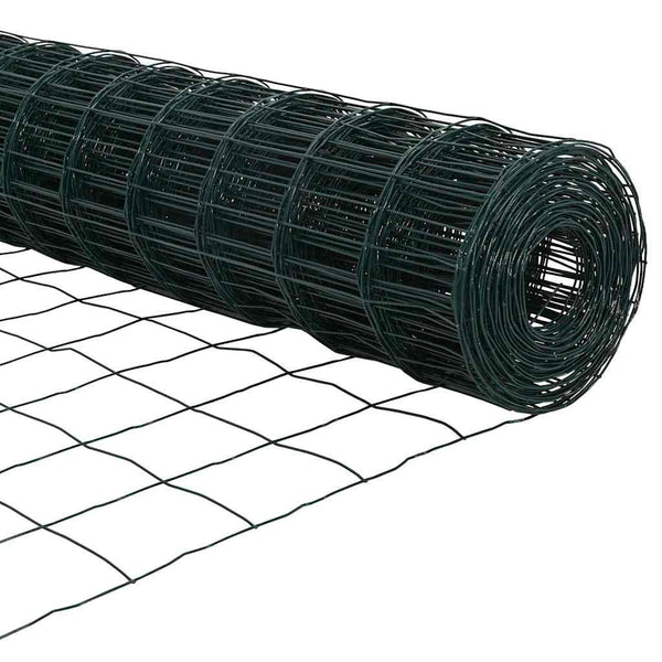 Euroaita 1,6 x 10m PVC-pintainen rauta Vihreä