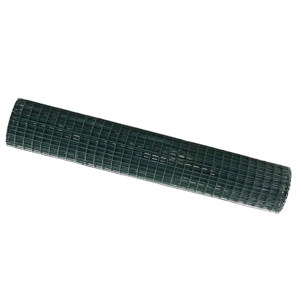 Euroaita 1,6 x 10m PVC-pintainen rauta Vihreä