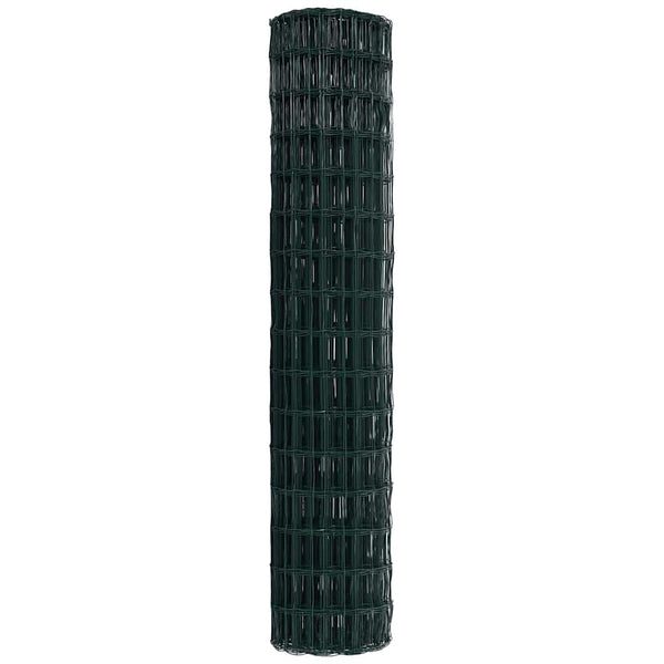 Euroaita 1,6 x 10m PVC-pintainen rauta Vihreä