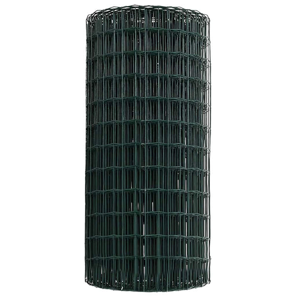Euroaita 0,6 x 25 m PVC-pintainen rauta Vihreä
