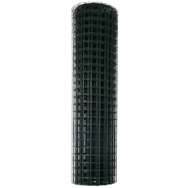 Euroaita 1,2 x 25 m PVC-pintainen rauta Vihreä