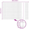 Euroaita 1,2 x 25 m PVC-pintainen rauta Vihreä