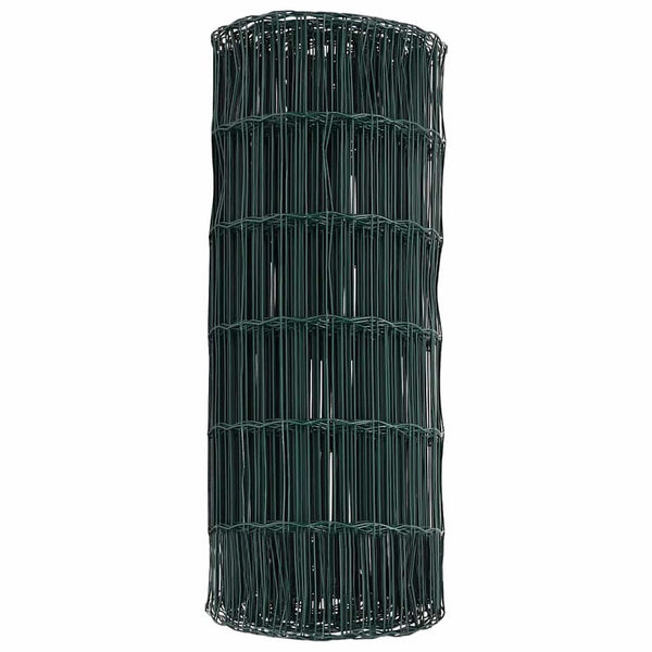 Euroaita 0,6 x 25 m PVC-pintainen rauta Vihreä
