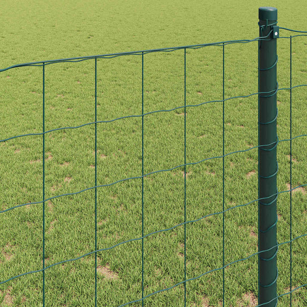 Euroaita 0,6 x 25 m PVC-pintainen rauta Vihreä