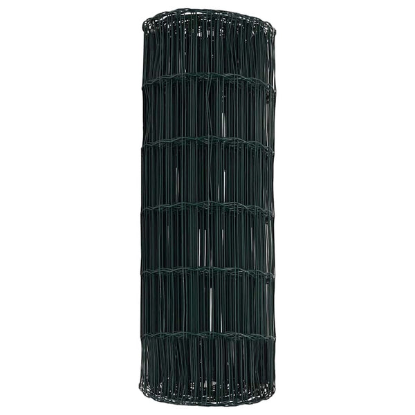 Euroaita 0,6 x 50 m PVC-pintainen rauta Vihreä