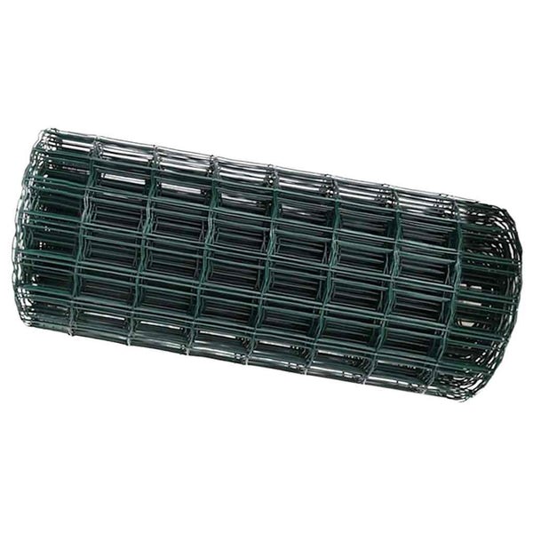 Euroaita 0,4 x 10 m PVC-pintainen rauta Vihreä