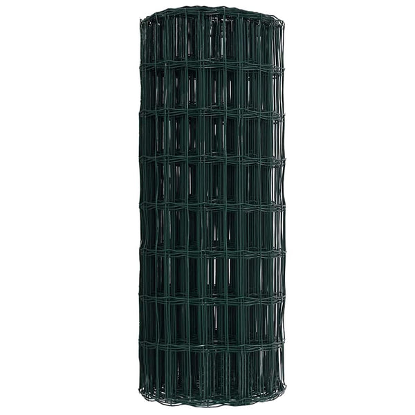Euroaita 0,4 x 10 m PVC-pintainen rauta Vihreä