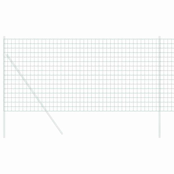 Euroaita 1,4 x 10 m PVC-pintainen rauta Vihreä