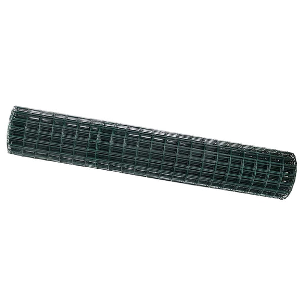 Euroaita 1,6 x 10 m PVC-pintainen rauta Vihreä