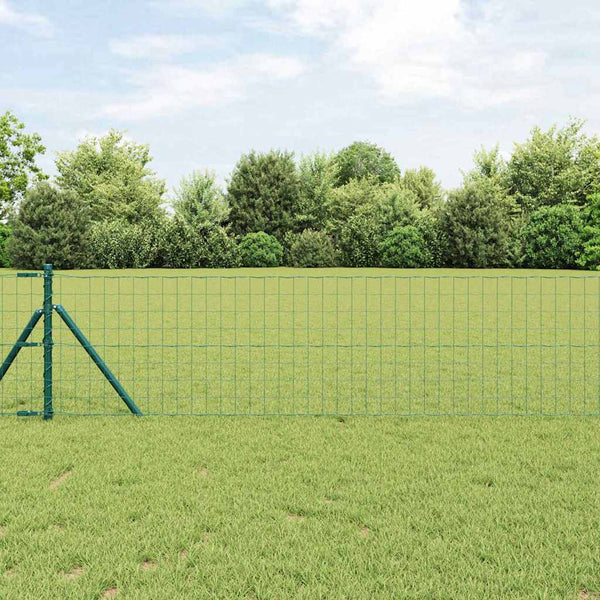 Euroaita 0,6 x 50 m PVC-pintainen rauta Vihreä