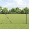 Euroaita 1,6 x 10 m PVC-pintainen rauta Harmaa