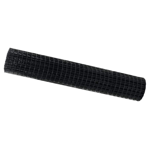 Euroaita 1,6 x 10 m PVC-pintainen rauta Harmaa
