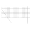 Euroaita 0,4 x 10 m PVC-pintainen rauta Harmaa