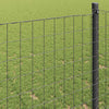 Euroaita 1,2 x 10 m PVC-pintainen rauta Harmaa