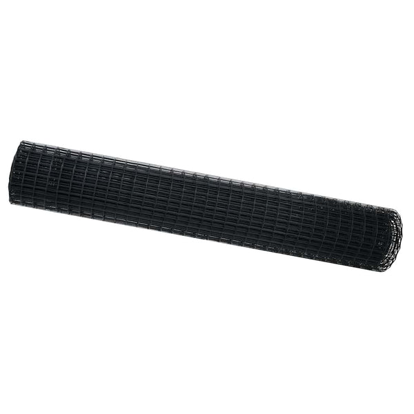 Euroaita 1,5 x 10 m PVC-pintainen rauta Harmaa