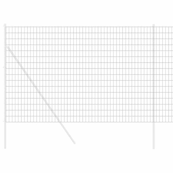Euroaita 1,6 x 10 m PVC-pintainen rauta Harmaa