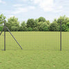Euroaita 1,4 x 10 m PVC-pintainen rauta Harmaa