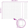 Euroaita 1,4 x 10 m PVC-pintainen rauta Harmaa