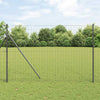 Euroaita 1,5 x 10 m PVC-pintainen rauta Harmaa