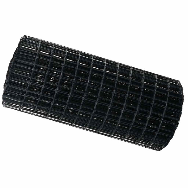 Euroaita 0,6 x 10 m PVC-pintainen rauta Harmaa