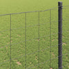 Euroaita 1,4 x 10 m PVC-pintainen rauta Harmaa