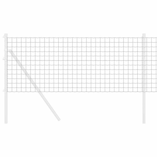 Euroaita 0,8 x 25 m PVC-pintainen rauta Harmaa