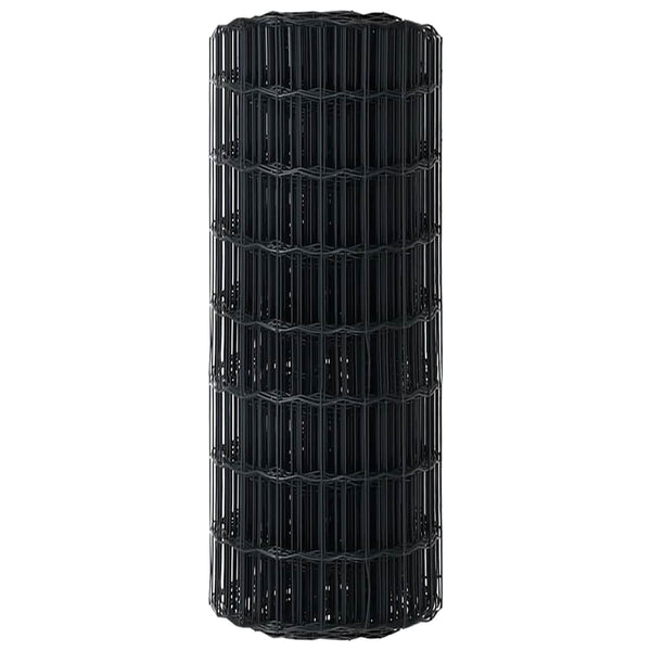 Euroaita 0,4 x 25 m PVC-pintainen rauta Harmaa
