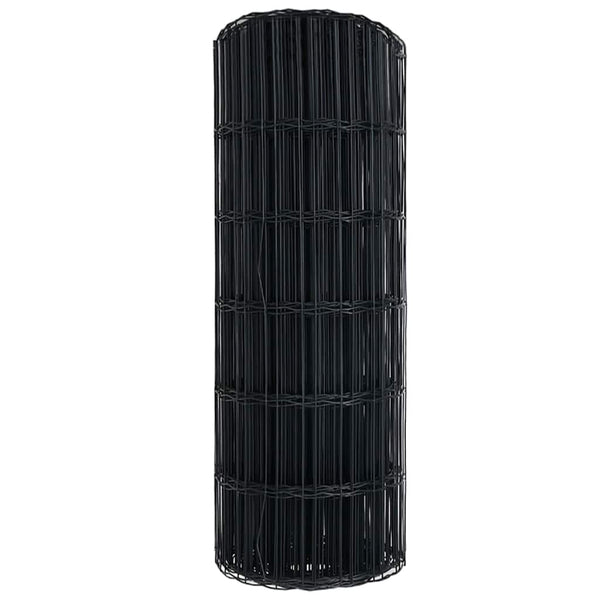 Euroaita 0,4 x 25 m PVC-pintainen rauta Harmaa