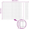 Euroaita 1 x 25 m PVC-pintainen rauta Harmaa